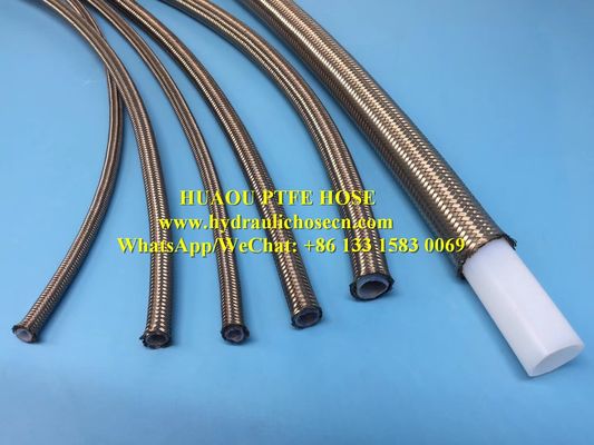 China Mangueira de Teflão / Mangueira de PTFE / Mangueira de Teflão de aço inoxidável / Mangueira flexível de PTFE fornecedor