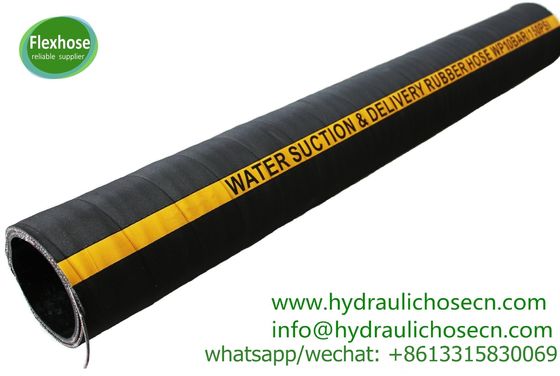 China Tubos de sucção de água adequados para temperaturas entre -20 °C e 80 °C e pressões entre 150 e 250 PSI fornecedor