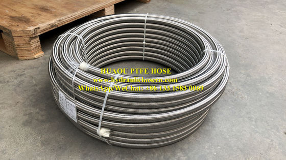 Mangueira de Teflão / Mangueira de PTFE / Mangueira de Teflão de aço inoxidável / Mangueira flexível de PTFE fornecedor