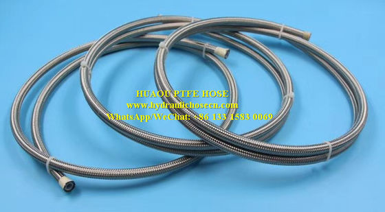 Mangueira de Teflão / Mangueira de PTFE / Mangueira de Teflão de aço inoxidável / Mangueira flexível de PTFE fornecedor
