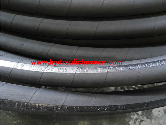 Tubos de borracha hidráulica, EN856 4SP, EN856 4SH, SAE 100 R1, SAE 100 R2, Tubos de alta pressão fornecedor