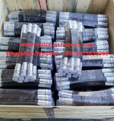 4SH 4SP Mangueira hidráulica, mangueira de borracha de alta pressão, mangueira de borracha flexível de alta pressão, R1, R2, 4SH, 4SP fornecedor