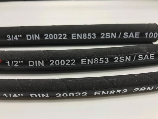 mangueira de pressão hidráulica / mangueira de alta pressão hidráulica EN856 4SH /4 mangueira de borracha espiral de alta pressão fornecedor