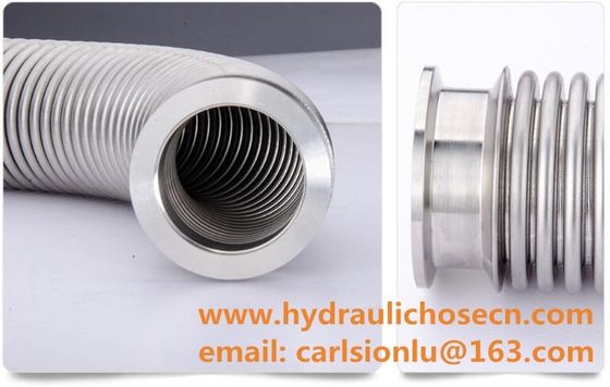 mangueira isolada a vácuo de nitrogénio líquido / mangueira flexível de aço inoxidável a baixa temperatura / mangueira de metal flexível fornecedor