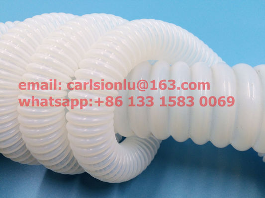 Tubos corrugados de aço inoxidável de PTFE de borbulha / revestimento de PTFE / tubos corrugados de PTFE anuais / tubos corrugados de PTFE em espiral fornecedor