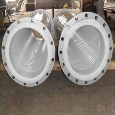 Tubos corrugados de aço inoxidável de PTFE de borbulha / revestimento de PTFE / tubos corrugados de PTFE anuais / tubos corrugados de PTFE em espiral fornecedor