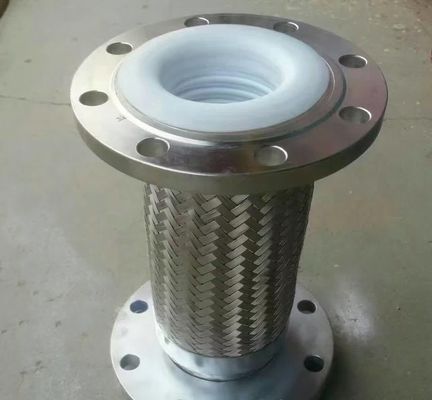 Tubos corrugados de aço inoxidável de PTFE de borbulha / revestimento de PTFE / tubos corrugados de PTFE anuais / tubos corrugados de PTFE em espiral fornecedor