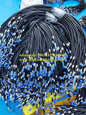 Mangueira de borracha hidráulica preta -40- 120 Tamanhos 1/4 a 6 polegadas para transferência de fluidos industriais fornecedor