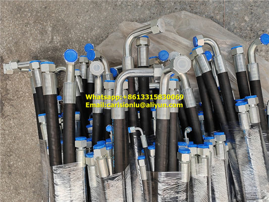 Tubos de alta pressão pretos com temperatura entre -40oC e 121oC que atendam ou excedam as certificações SAE 100R2AT fornecedor