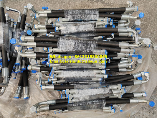 Diâmetro 1/4 polegada mangueira de alta pressão com 2 tranças de arame de aço de alta resistência atende ou excede as certificações SAE 100R2AT fornecedor