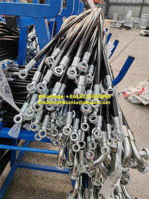 Diâmetro 1/4 polegada mangueira de alta pressão com 2 tranças de arame de aço de alta resistência atende ou excede as certificações SAE 100R2AT fornecedor