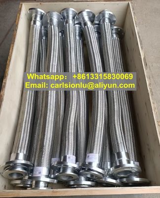 Tubos de metal flexíveis de alta temperatura -192 centímetros com trança de fio de aço inoxidável SS316 1/4 polegada fornecedor