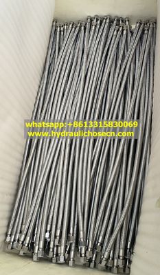 Tubos de metal flexíveis de alta temperatura -192 centímetros com trança de fio de aço inoxidável SS316 1/4 polegada fornecedor