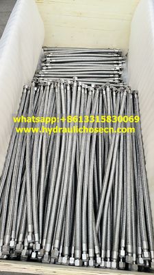 Tubos de metal flexíveis de alta temperatura -192 centímetros com trança de fio de aço inoxidável SS316 1/4 polegada fornecedor