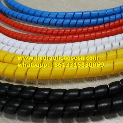 Proteção de mangueira de enrolamento em espiral flexível Faixa de temperatura de -40°F a 212°F para industrial fornecedor