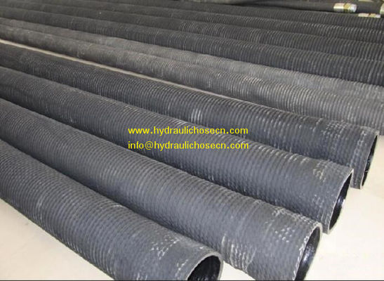 Tubos de descarga de sucção de água de borracha sintética lisa preta -20C 80C Intervalo de temperatura para aplicações industriais fornecedor