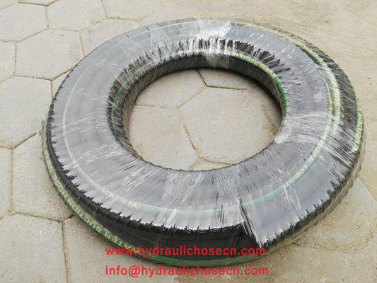 Tubos de descarga de sucção de água de borracha sintética lisa preta -20C 80C Intervalo de temperatura para aplicações industriais fornecedor