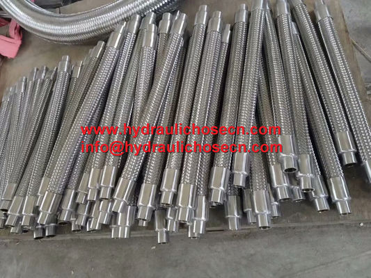 Largura personalizável SS304 Mangueira de metal flexível com opções de acessórios de extremidade personalizáveis fornecedor