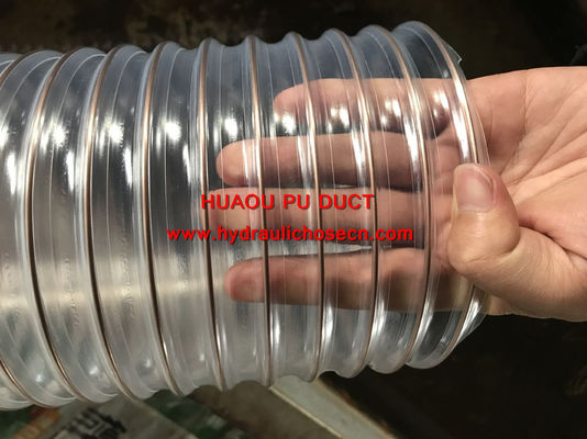 TUBOS DE DUTOS DE PU / Tubos de condução / Ventilação em espiral de fio de aço de PU flexível / Tubos de dutos de ar / Tubos/tubos fornecedor
