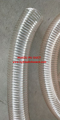 TUBOS DE DUTOS DE PU / Tubos de condução / Ventilação em espiral de fio de aço de PU flexível / Tubos de dutos de ar / Tubos/tubos fornecedor