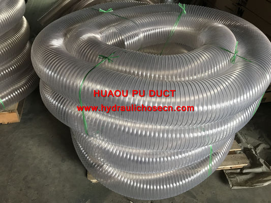 TUBOS DE DUTOS DE PU / Tubos de condução / Ventilação em espiral de fio de aço de PU flexível / Tubos de dutos de ar / Tubos/tubos fornecedor