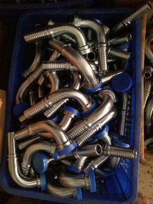 Acessórios hidráulicos / acessórios de mangueira / acessórios de aço carbono / acessórios de aço inoxidável / Metric, JIS, JIC, ORFS, BSPT, SAE fornecedor