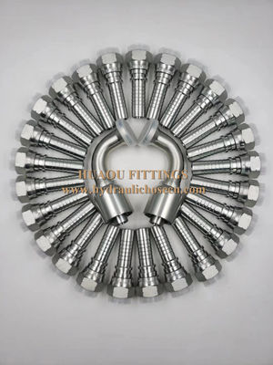 Acessórios hidráulicos / acessórios de mangueira / acessórios de aço carbono / acessórios de aço inoxidável / Metric, JIS, JIC, ORFS, BSPT, SAE fornecedor